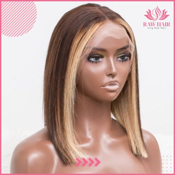 13x4 Lace Frontal Wig with Face-Framing Highlights