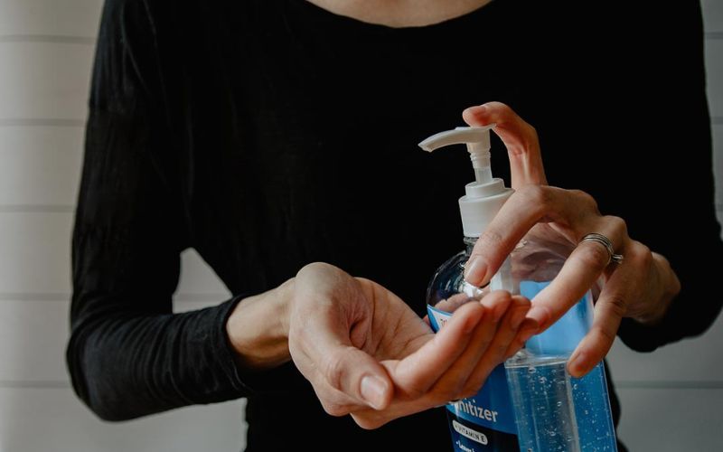 Rubbing Alcohol or Hand Sanitizer